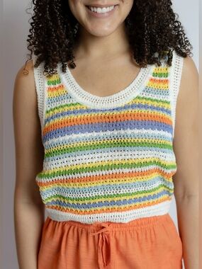 Sylvia Stripe Sweater Vest